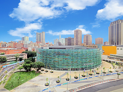 2017-Taipei Heping basketball gym metal roofing project